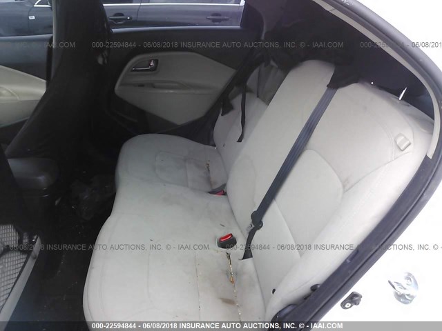 KNADN5A31D6132743 - 2013 KIA RIO EX/SX WHITE photo 8