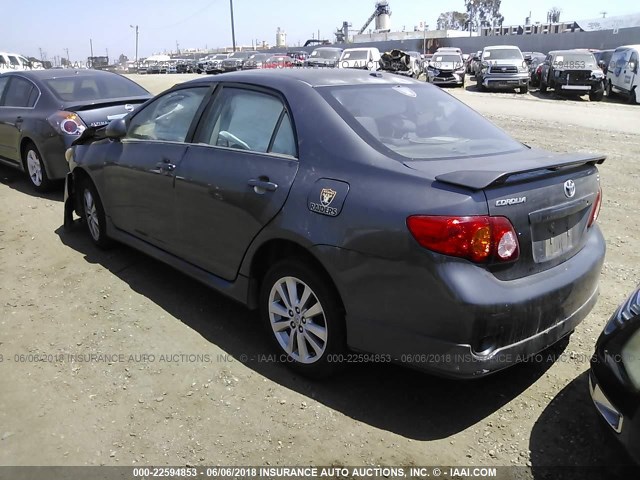 2T1BU4EEXAC446317 - 2010 TOYOTA COROLLA S/LE/XLE GRAY photo 3