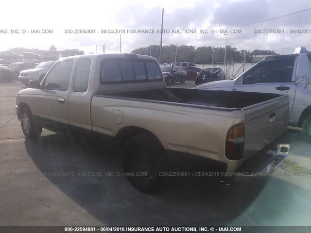 4TAUN53B6SZ020048 - 1995 TOYOTA TACOMA XTRACAB GOLD photo 3