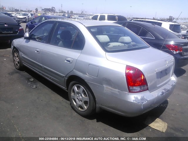 KMHDN45D01U202574 - 2001 HYUNDAI ELANTRA GLS/GT SILVER photo 3