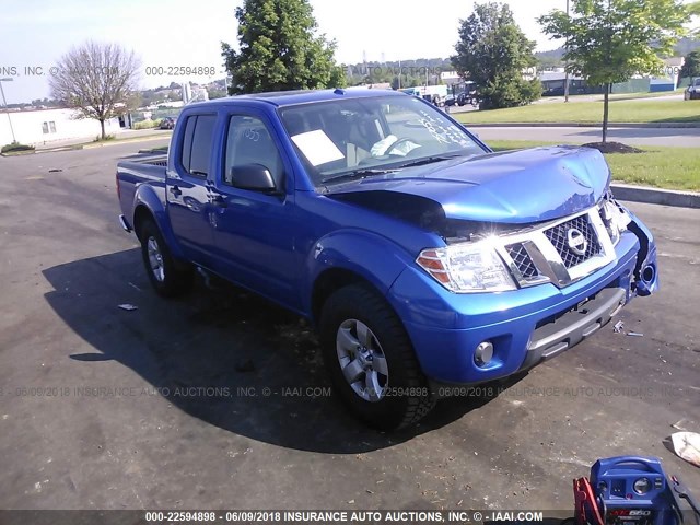 1N6AD0EV1DN757055 - 2013 NISSAN FRONTIER S/SV/SL/PRO-4X BLUE photo 1