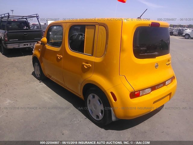 JN8AZ2KR0BT207236 - 2011 NISSAN CUBE S/SL/KROM YELLOW photo 3