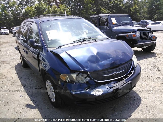 2C4GP44343R192460 - 2003 CHRYSLER TOWN & COUNTRY LX BLUE photo 6