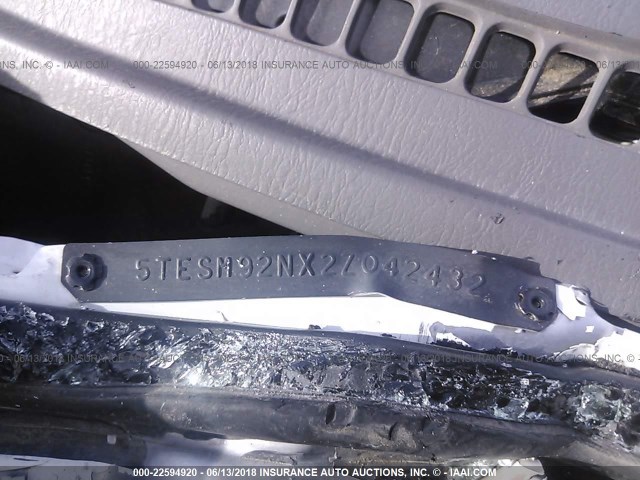 5TESM92NX2Z042432 - 2002 TOYOTA TACOMA XTRACAB PRERUNNER თეთრი ფოტო 9