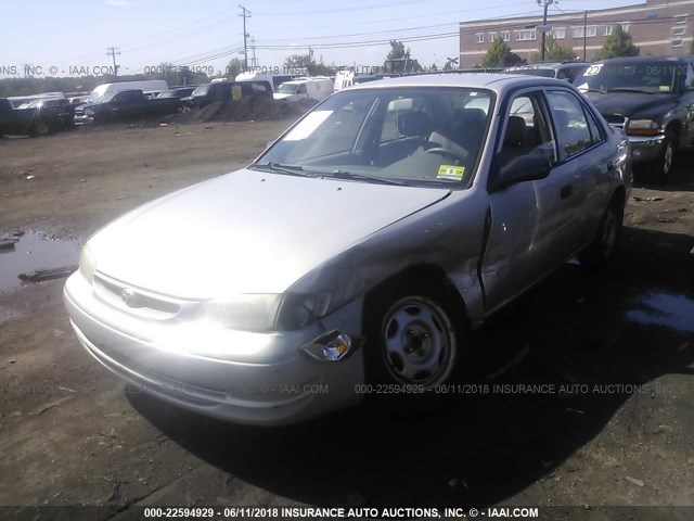 2T1BR12E9YC355926 - 2000 TOYOTA COROLLA VE/CE/LE SILVER photo 2