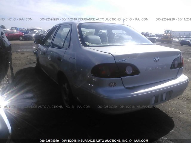 2T1BR12E9YC355926 - 2000 TOYOTA COROLLA VE/CE/LE SILVER photo 3
