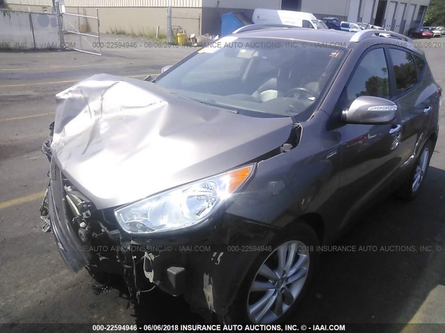 KM8JUCAC3AU042042 - 2010 HYUNDAI TUCSON GLS/LIMITED 棕色 照片 2