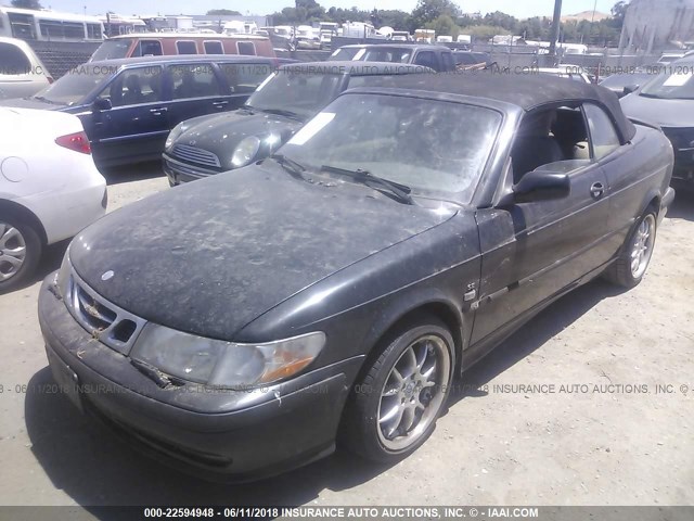 YS3DF78K727013863 - 2002 SAAB 9-3 SE BLACK photo 2