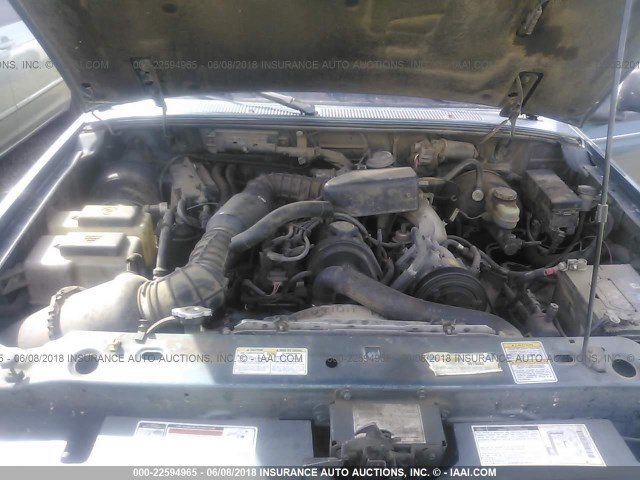1FTCR14A3TPB46206 - 1996 FORD RANGER SUPER CAB GREEN photo 10