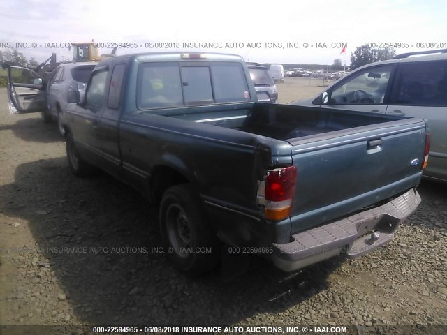 1FTCR14A3TPB46206 - 1996 FORD RANGER SUPER CAB GREEN photo 3