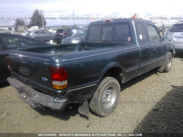 1FTCR14A3TPB46206 - 1996 FORD RANGER SUPER CAB GREEN photo 4