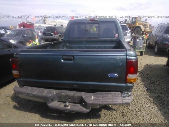 1FTCR14A3TPB46206 - 1996 FORD RANGER SUPER CAB GREEN photo 6