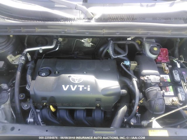 JTLKT324450185408 - 2005 TOYOTA SCION XB შავი ფოტო 10