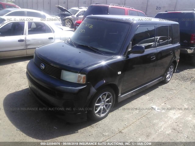 JTLKT324450185408 - 2005 TOYOTA SCION XB შავი ფოტო 2