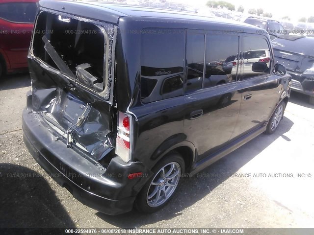 JTLKT324450185408 - 2005 TOYOTA SCION XB შავი ფოტო 4