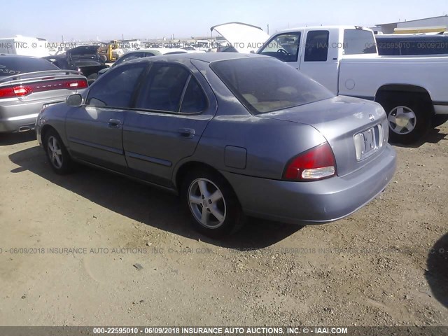 3N1CB51D5YL353924 - 2000 NISSAN SENTRA XE/GXE GRAY photo 3