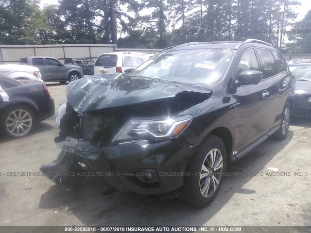 5N1DR2MN7JC608148 - 2018 NISSAN PATHFINDER S/SV/SL/PLATINUM 绿色 照片 2