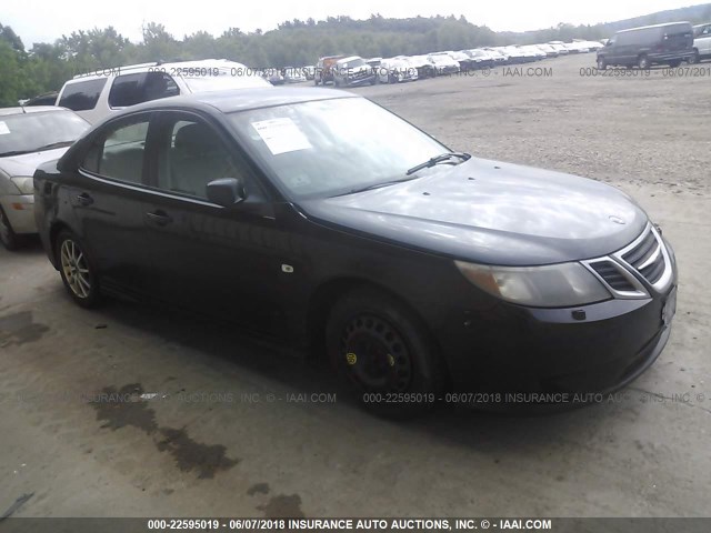 YS3FB49Y881014747 - 2008 SAAB 9-3 2.0T BLACK photo 1