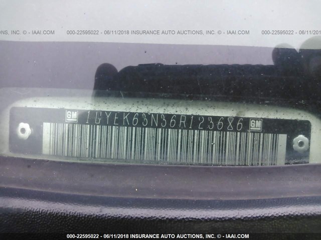 1GYEK63N36R123686 - 2006 CADILLAC ESCALADE LUXURY Ağ foto 9