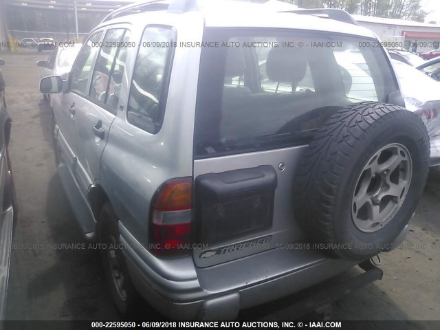 2CNBJ634316914612 - 2001 CHEVROLET TRACKER LT SILVER photo 3