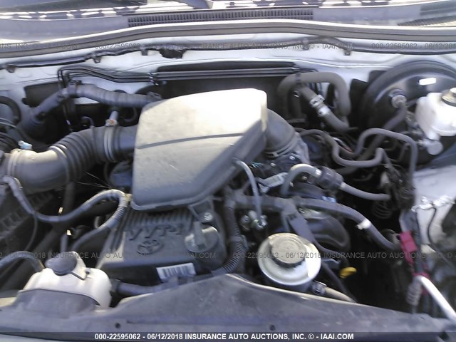 5TFJX4GN8EX036185 - 2014 TOYOTA TACOMA DOUBLE CAB 白色 照片 10