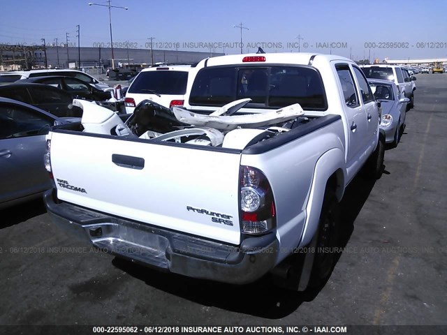 5TFJX4GN8EX036185 - 2014 TOYOTA TACOMA DOUBLE CAB 白色 照片 4