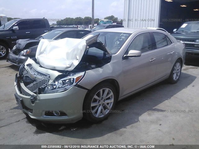 1G11H5SA9DF286698 - 2013 CHEVROLET MALIBU LTZ 棕色 照片 2