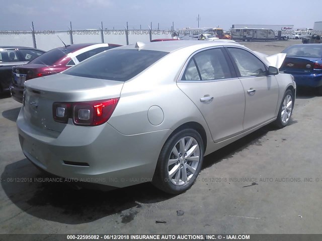 1G11H5SA9DF286698 - 2013 CHEVROLET MALIBU LTZ 棕色 照片 4