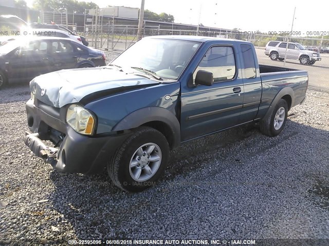 1N6DD26S82C322703 - 2002 NISSAN FRONTIER KING CAB XE BLUE photo 2