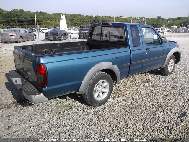 1N6DD26S82C322703 - 2002 NISSAN FRONTIER KING CAB XE BLUE photo 4