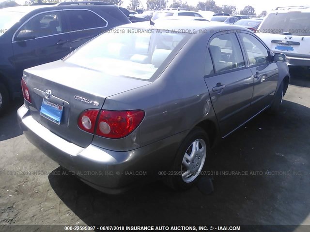 1NXBR32E77Z834449 - 2007 TOYOTA COROLLA CE/LE/S GRAY photo 4