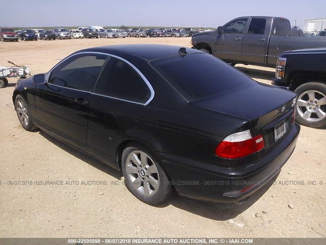 WBABD33495PL06400 - 2005 BMW 325 CI BLACK photo 3