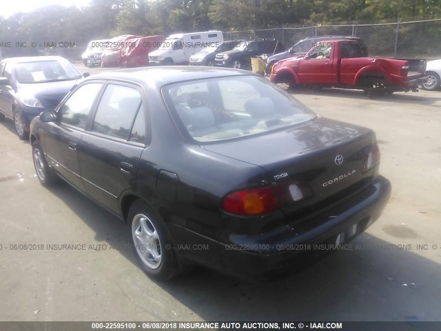 2T1BR18EXYC341556 - 2000 TOYOTA COROLLA VE/CE/LE BLACK photo 3