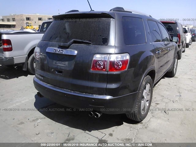 1GKKRRED2CJ328005 - 2012 GMC ACADIA SLT-1 Gris foto 4
