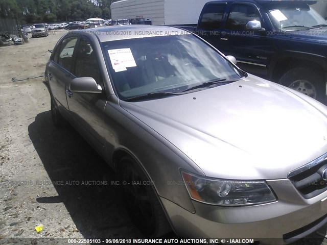 5NPEU46F16H016376 - 2006 HYUNDAI SONATA GLS/LX SILVER photo 1