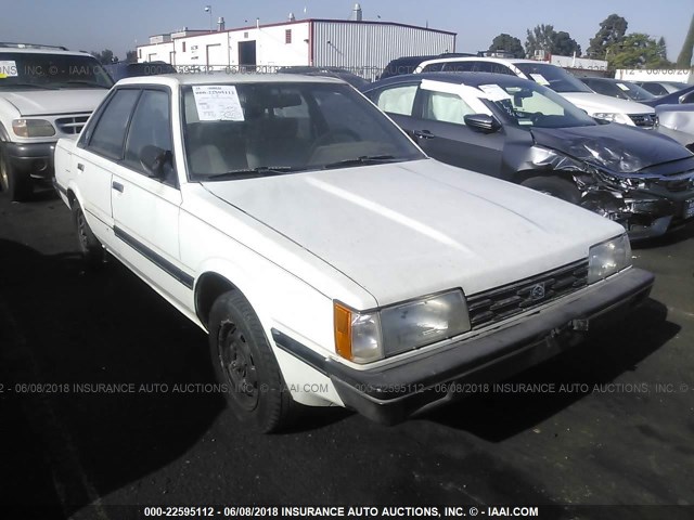 JF1AC43BXGC208496 - 1986 SUBARU GL WHITE photo 1