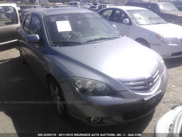 JM1BK143051297897 - 2005 MAZDA 3 HATCHBACK GRAY photo 1