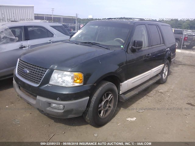 1FMPU16L43LB85128 - 2003 FORD EXPEDITION XLT მწვანე ფოტო 2