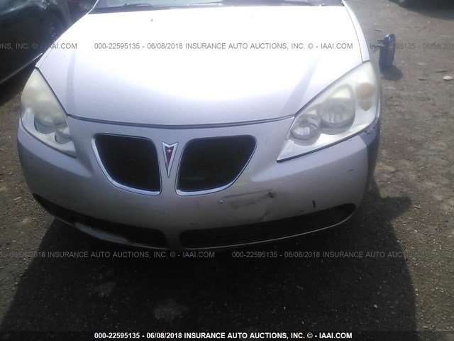 1G2ZM361964287146 - 2006 PONTIAC G6 GTP SILVER photo 6