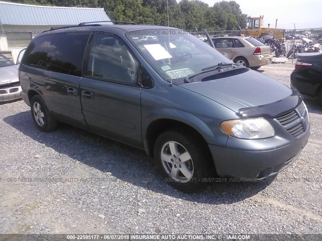 2D4GP44L56R774445 - 2006 DODGE GRAND CARAVAN SXT Light Blue photo 1