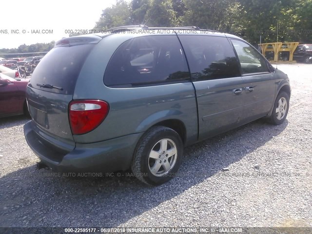 2D4GP44L56R774445 - 2006 DODGE GRAND CARAVAN SXT Light Blue photo 4