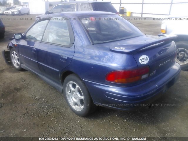 JF1GC67561G501578 - 2001 SUBARU IMPREZA RS Dark Blue photo 3