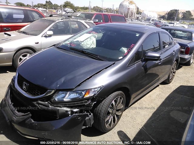 2HGFB2F9XEH530910 - 2014 HONDA CIVIC EXL 灰色 照片 2