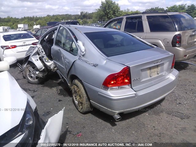 YV1RS592982697794 - 2008 VOLVO S60 2.5T SILVER photo 3