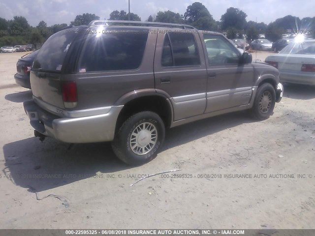 1GKDT13W0W2517623 - 1998 GMC JIMMY BROWN photo 4