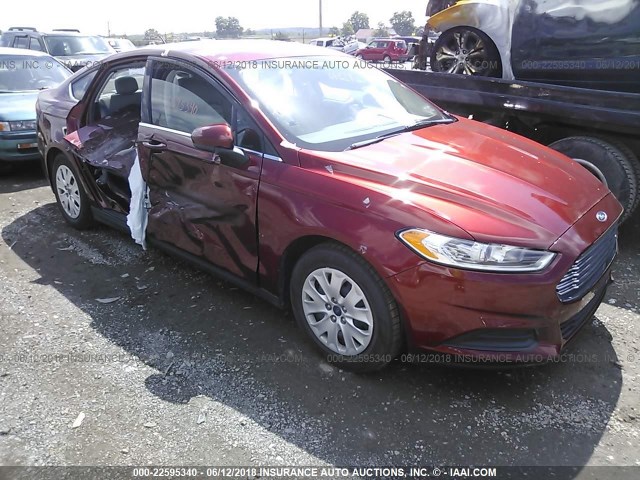 3FA6P0G79ER272004 - 2014 FORD FUSION S MAROON photo 1