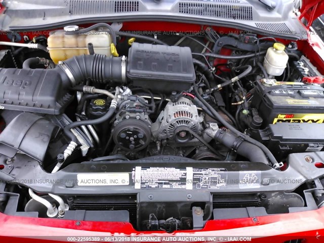 1J4GK48K73W544755 - 2003 JEEP LIBERTY SPORT/FREEDOM წითელი ფოტო 10