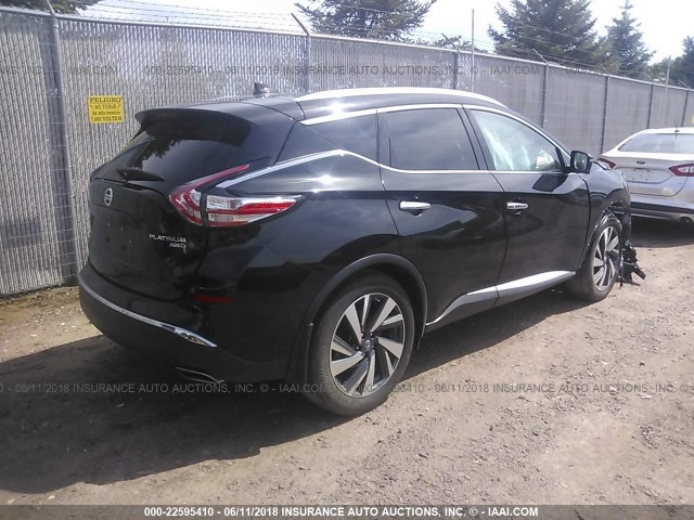 5N1AZ2MH0GN145179 - 2016 NISSAN MURANO S/SL/SV/PLATINUM BLACK photo 4