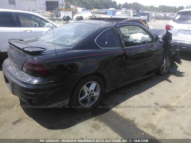 1G2NF12E32C236604 - 2002 PONTIAC GRAND AM SE1 BLACK photo 4