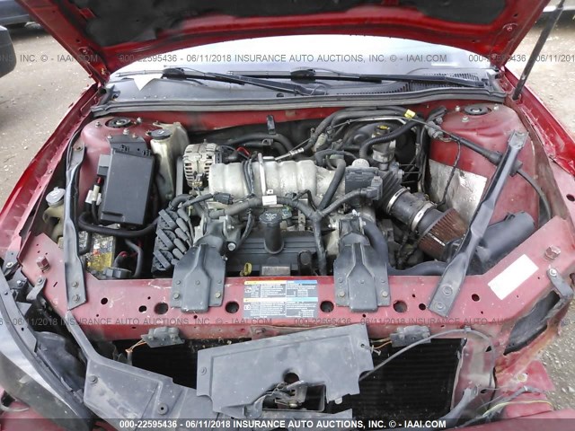 2G2WP552771133645 - 2007 PONTIAC GRAND PRIX RED photo 10